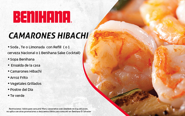 Benihana - Camarones Hibachi