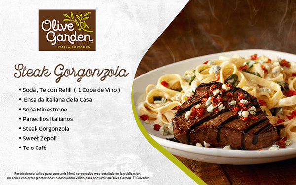 Olive Garden - Steak gorgonzola